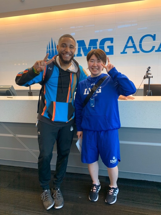 Cameron Winston at a training facility